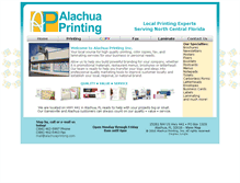 Tablet Screenshot of alachuaprinting.com